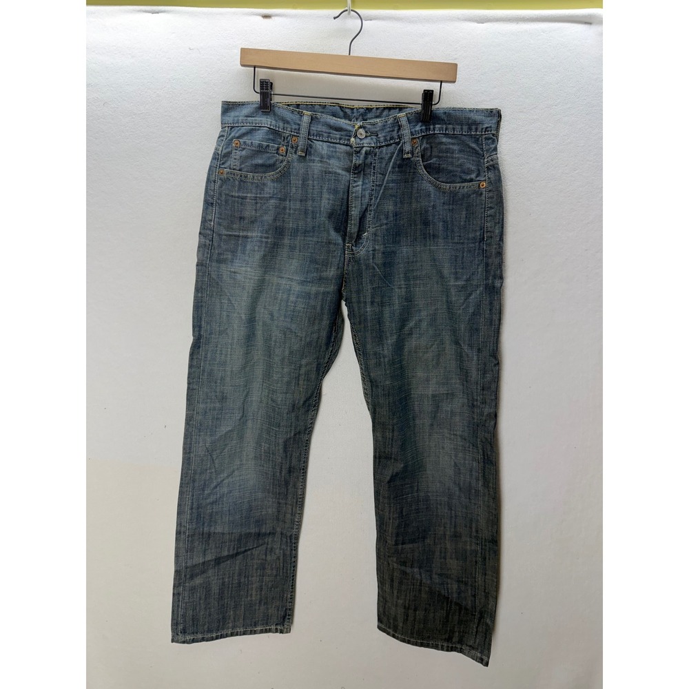 Levi's 569 Loose Straight Jeans Mens 34x30 Blue Relaxed Fit Denim 3592